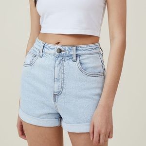 Cotton on classic high rise stretch denim shorts